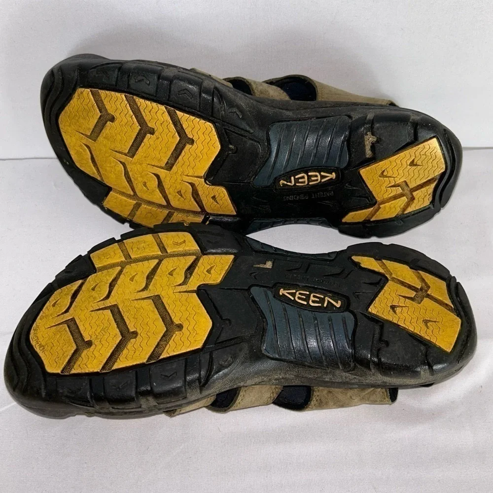 Keen Sandals Newport Closed Toe Leather Shoes Waterproof Bungee Laces Outdoors